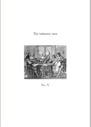 The Unknown Ones No. 5 cover